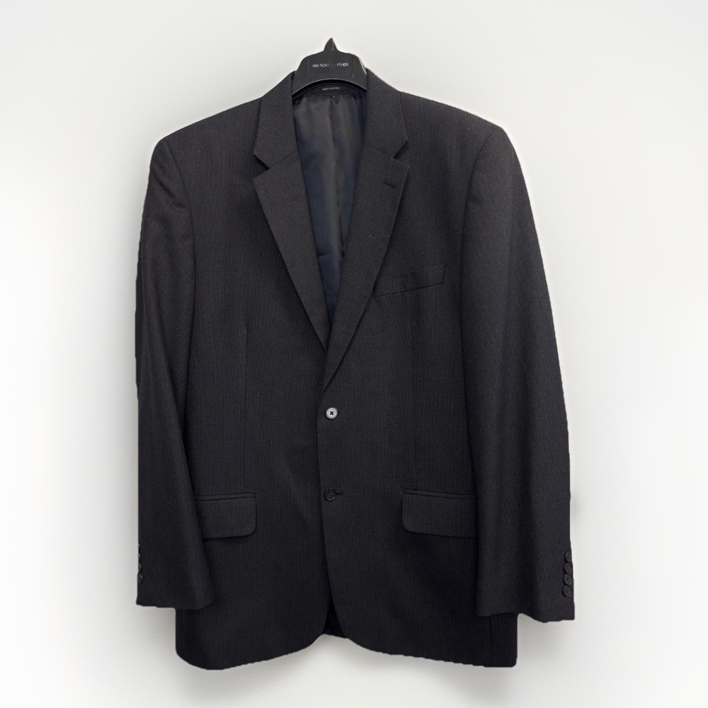 Alfani Men's Size 42L Textured Suit Jacket Sport Coat Blazer‎ Dark Grey